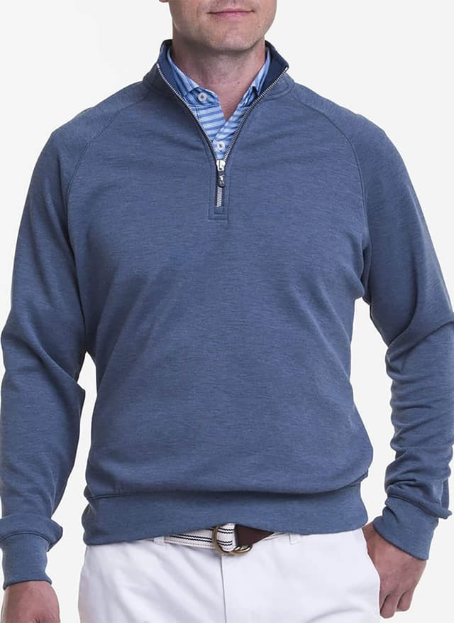 Fairway & Greene Men's Valley Quarter-Zip - Navy 3XL