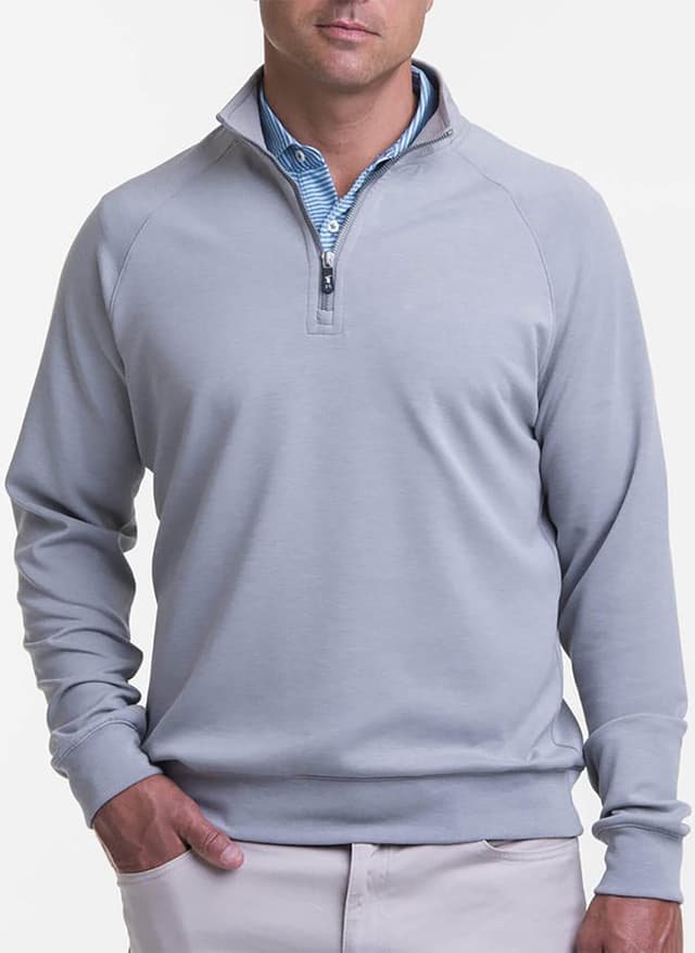 Fairway & Greene Men's Valley Quarter-Zip - Dark Grey 3XL