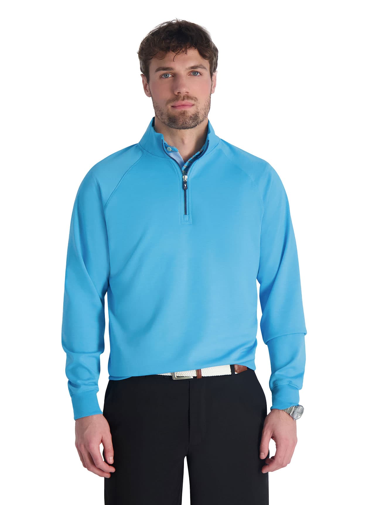 Fairway & Greene Men's Valley Quarter-Zip - Springs Heather 3XL