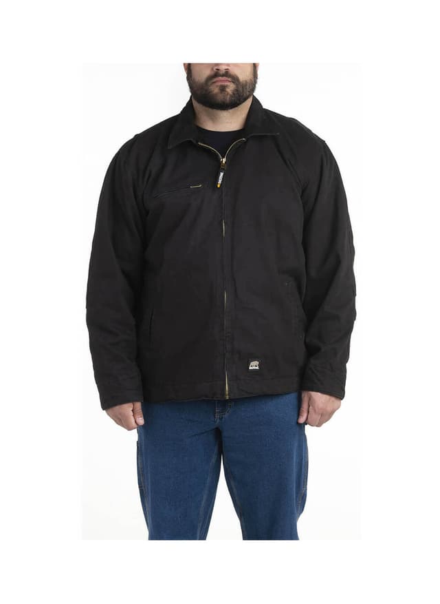 Berne Men's Highland Washed Gasoline Jacket - Black 3XL