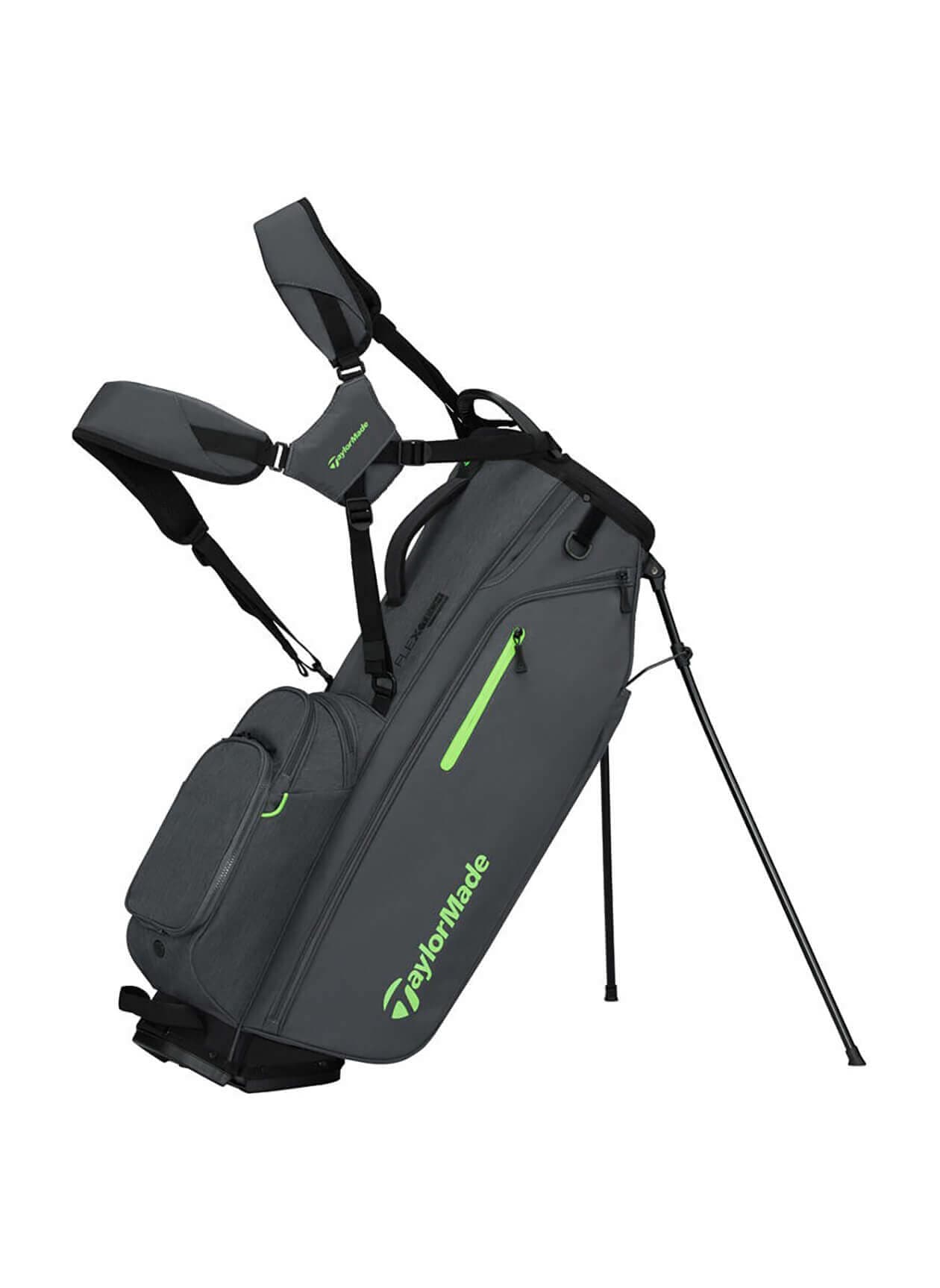 TaylorMade FlexTech Stand Bag - Grey / Neon Green MISC