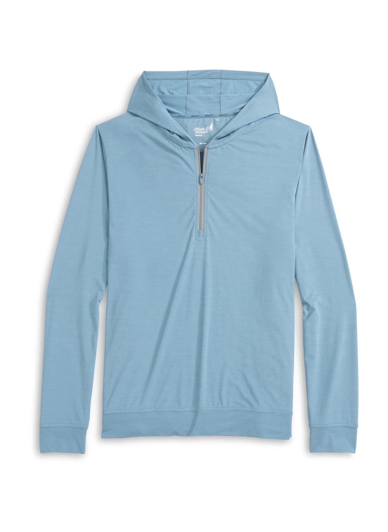 Johnnie O Men's Bixler Quarter-Zip Hoodie - Cyan LG
