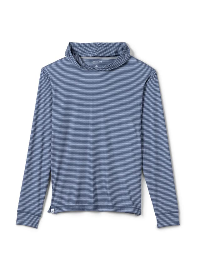 Johnnie-O Men's Talon Print Stripe Hoodie - Navy LG