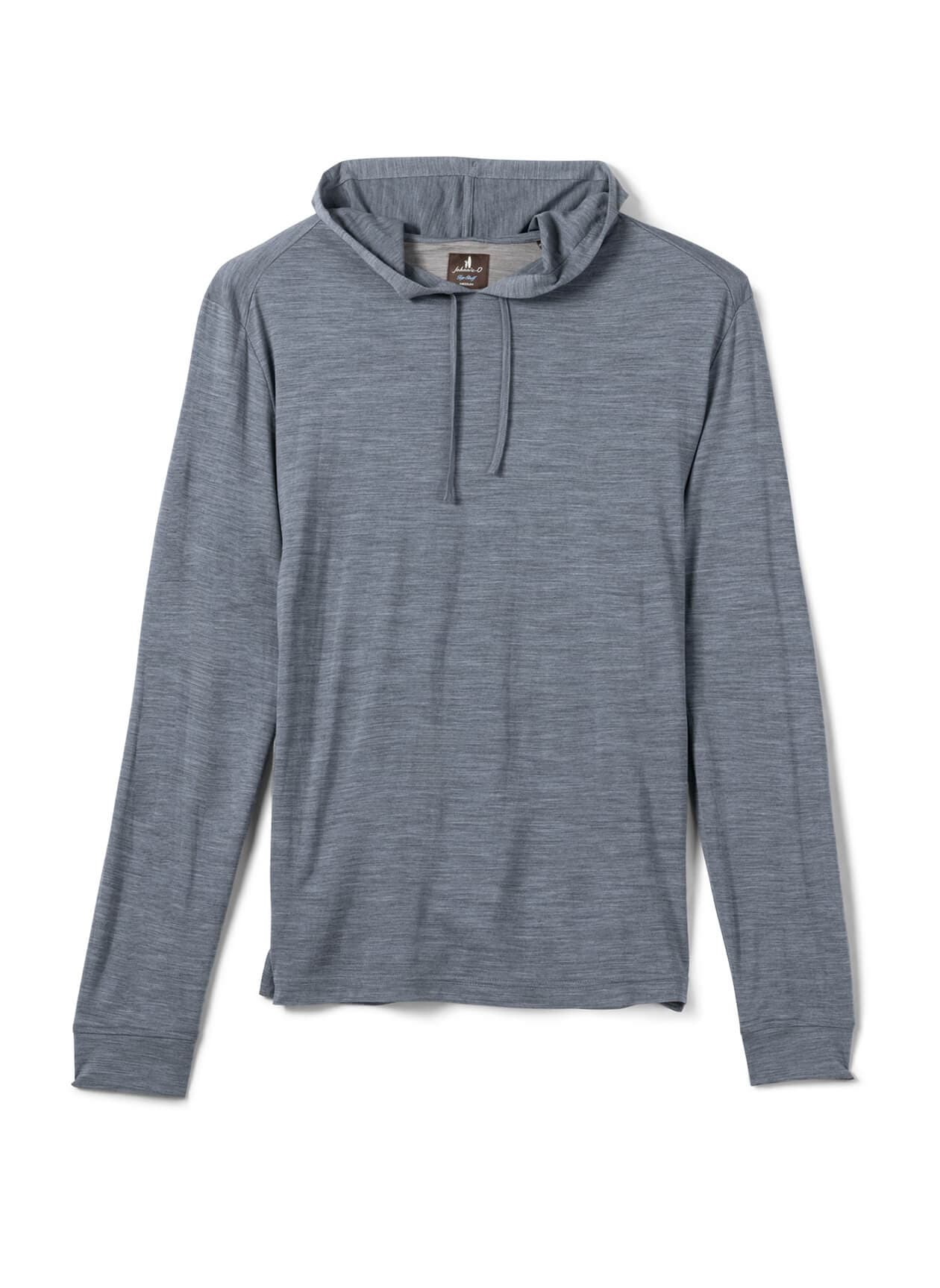 Johnnie-O Men's Merino Hoodie - Blue LG