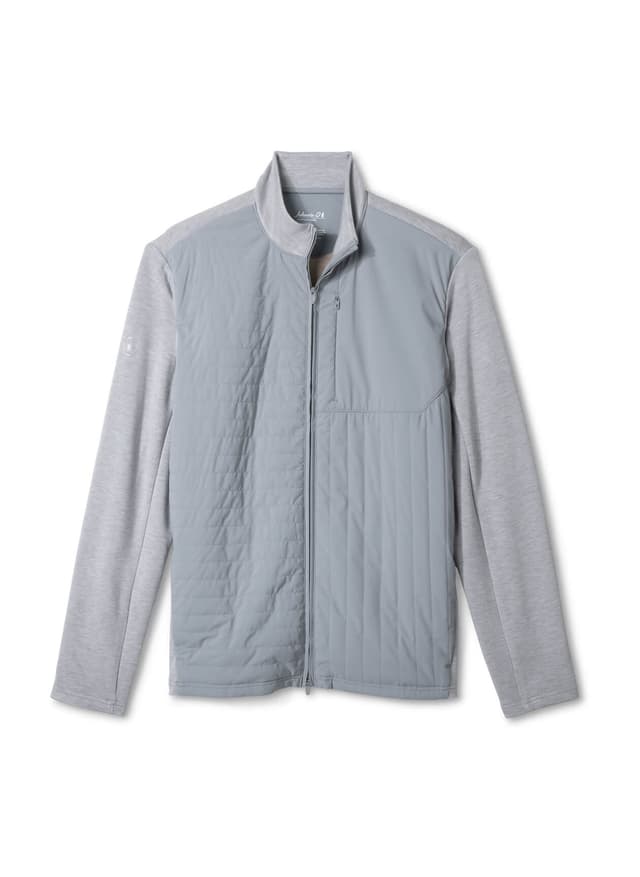 Johnnie-O Men's Mixed Media Jacket - Light Grey LG