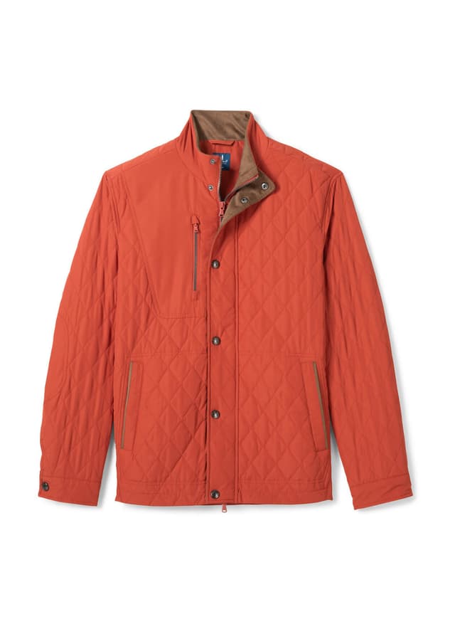 Johnnie-O Men's Juno Jacket F26 - Orange LG