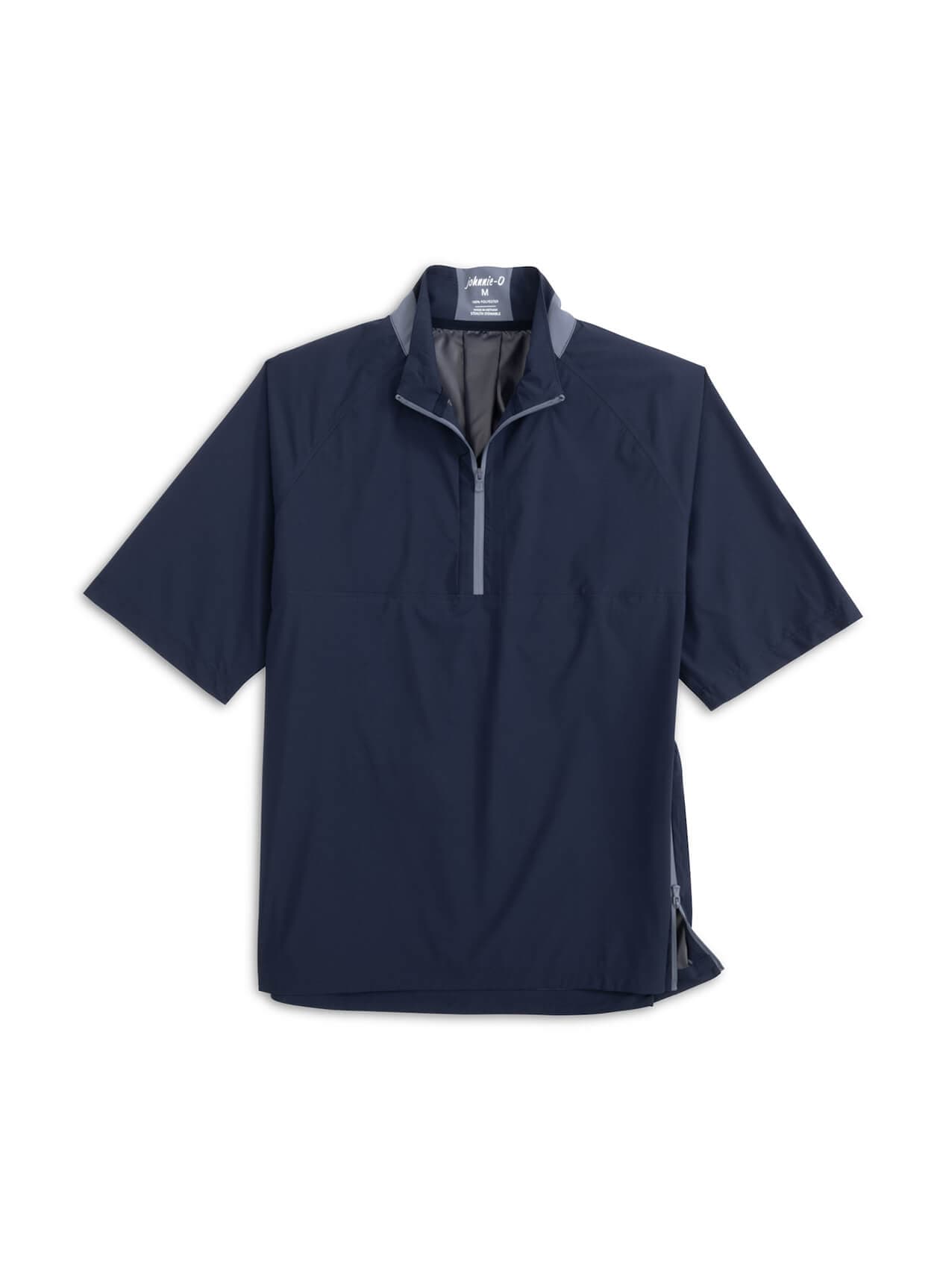 Johnnie-O Men's Stealth Stowable Quarter-Zip - MIDNIGHT 3XL