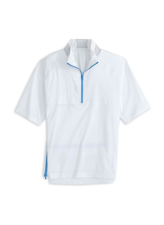 Johnnie-O Men's Stealth Stowable Quarter-Zip - White 3XL
