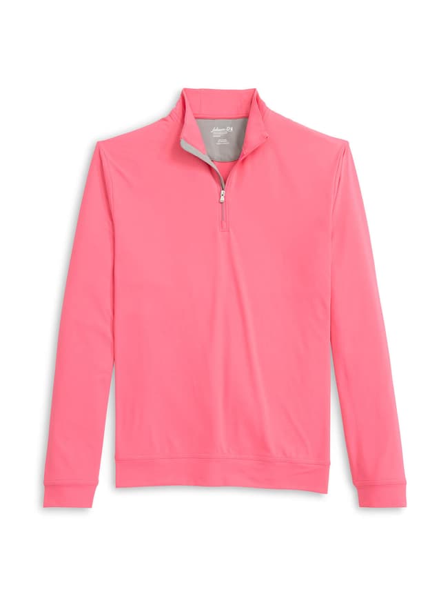 Johnnie-O Men's Motion Quarter-Zip - Pink 3XL