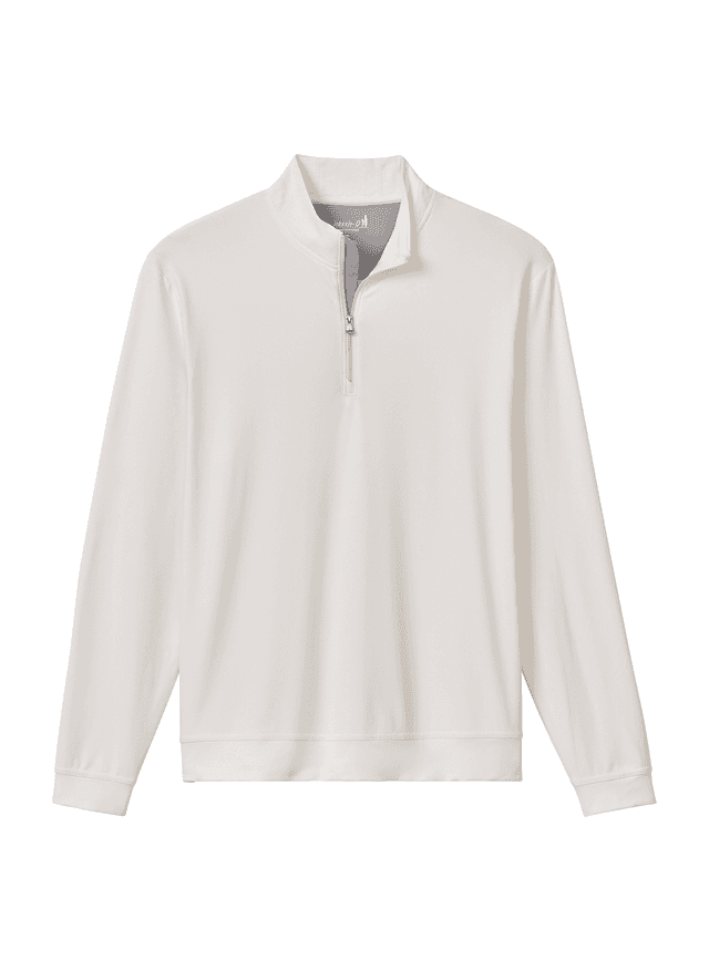 Johnnie-O Men's Motion Quarter-Zip - White 3XL
