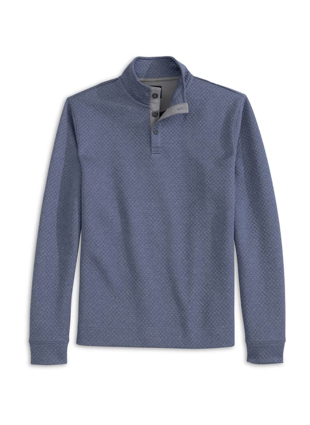 Johnnie-O Men's Rockwells Quarter-Zip - Blue LG