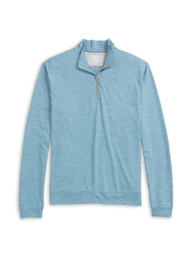 Johnnie-O Men's Kanan Quarter-Zip - Cyan LG