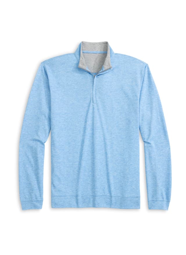 Johnnie-O Men's Pircio Quarter-Zip - Cyan LG