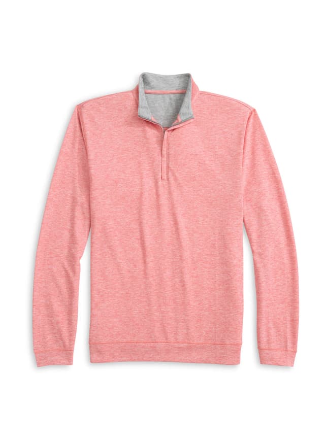 Johnnie-O Men's Pircio Quarter-Zip - Orange LG