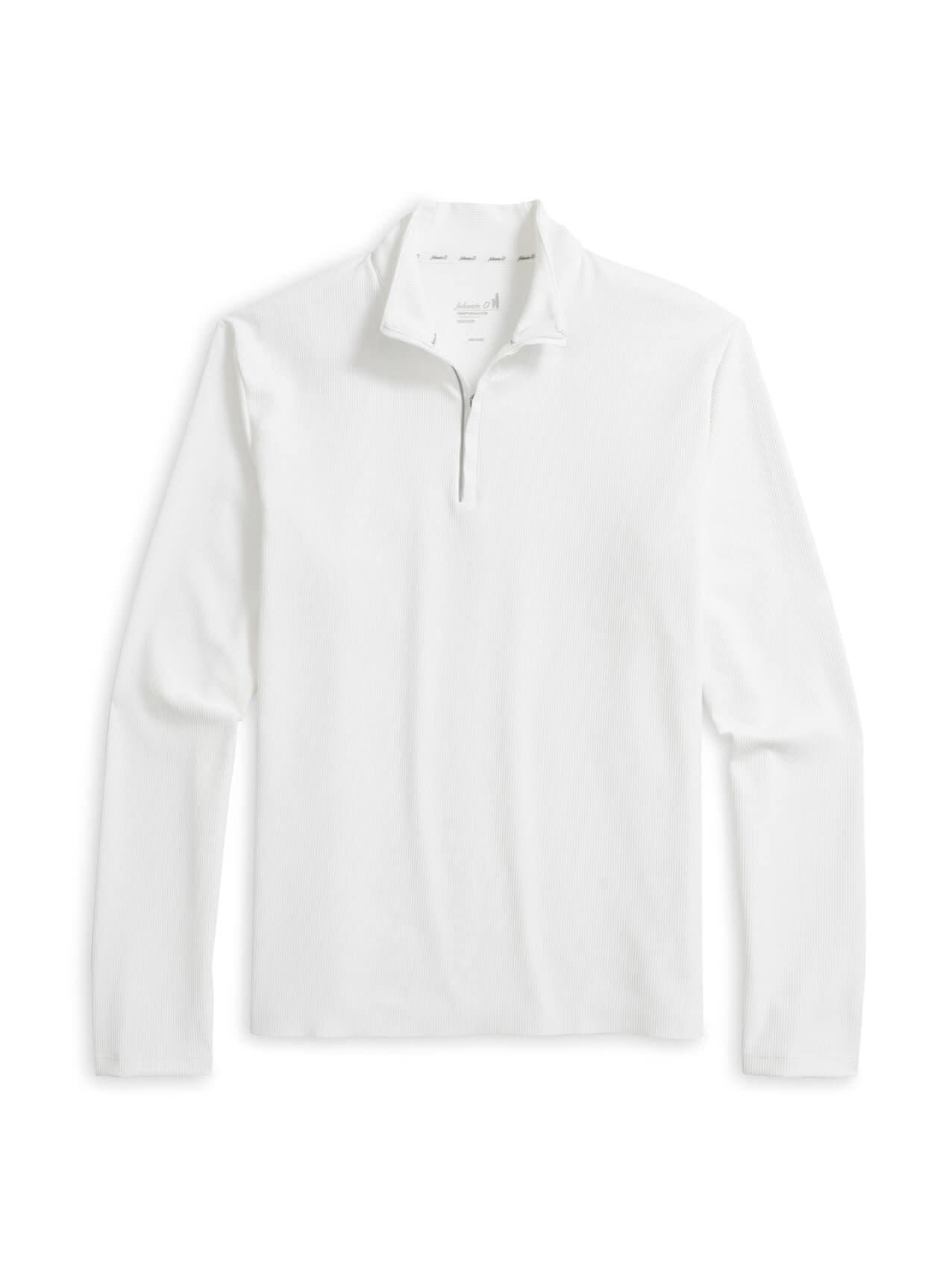 Johnnie-O Men's Hoppin Quarter-Zip Pullover - White 3XL