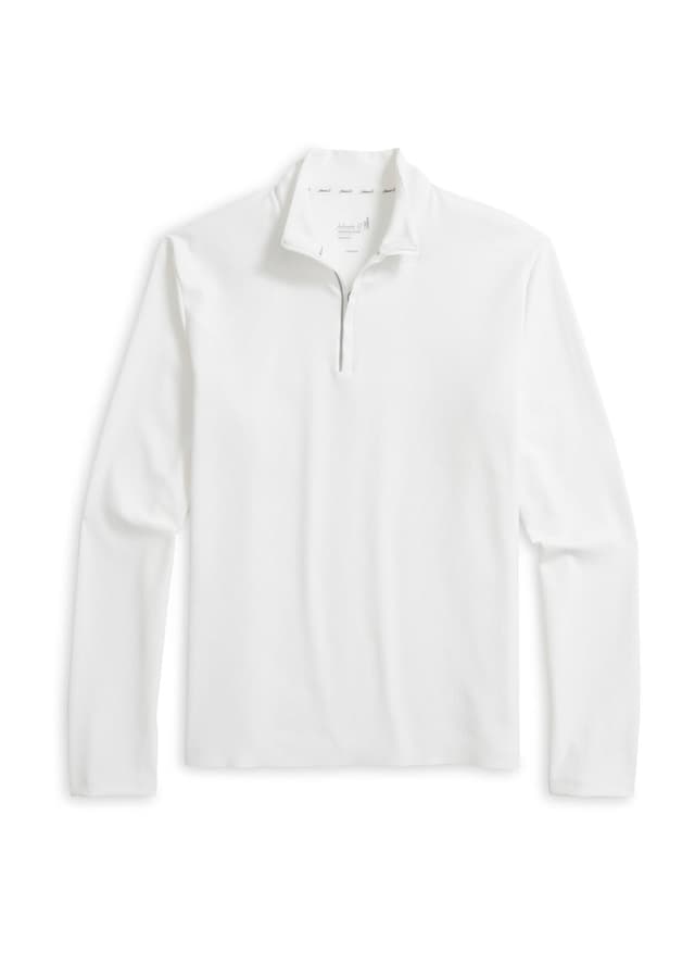 Johnnie-O Men's Hoppin Quarter-Zip Pullover - White 3XL