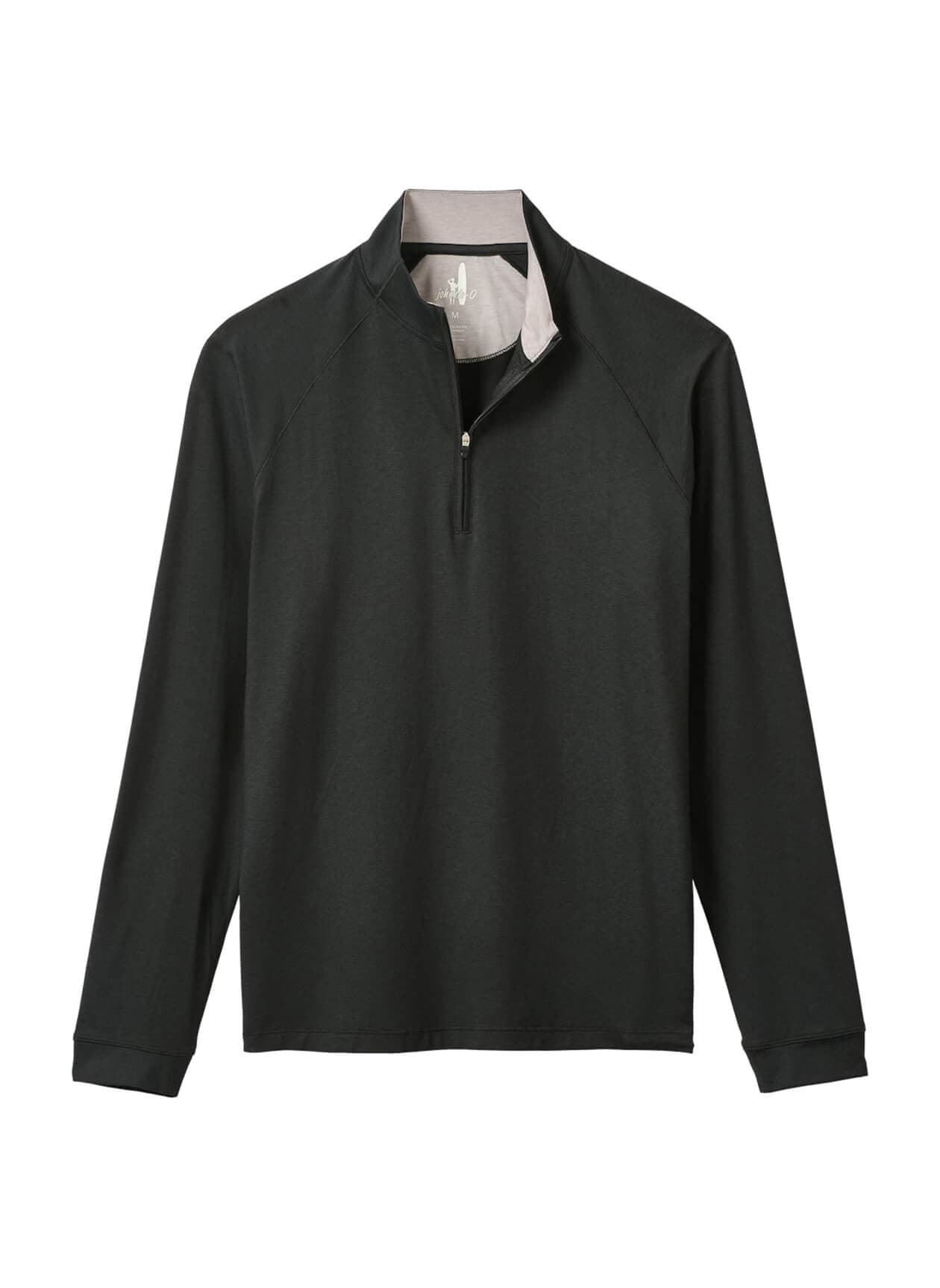 Johnnie-O Men's Freeborne Quarter-Zip FA25 - Black 3XL