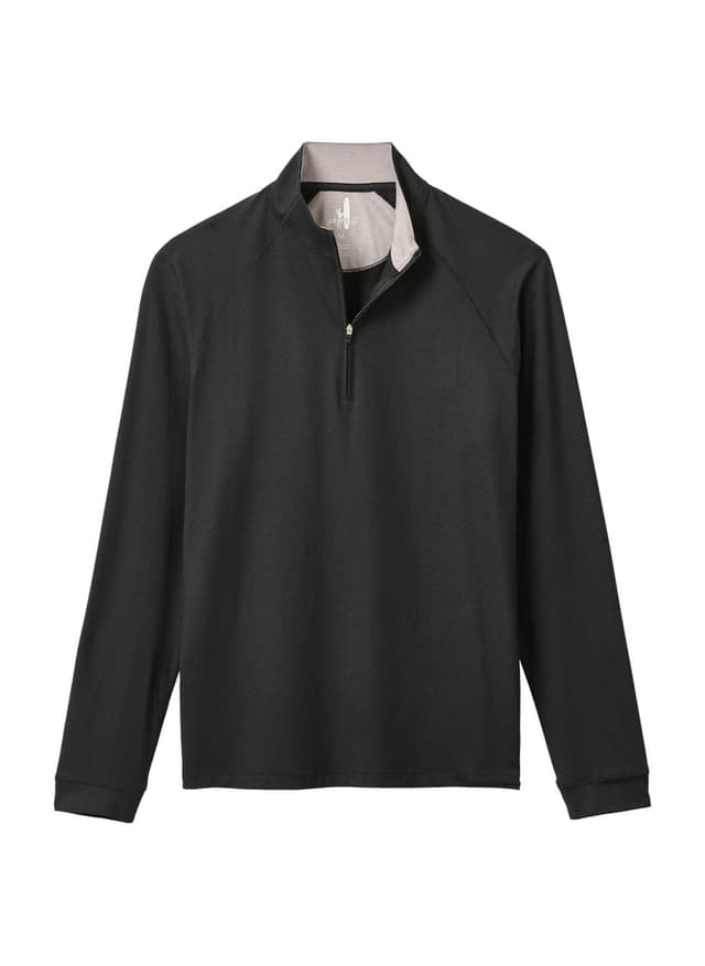 Johnnie-O Men's Freeborne Quarter-Zip FA25 - Black 3XL