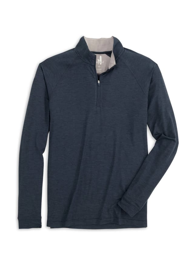 Johnnie-O Men's Freeborne Quarter-Zip FA25 - Navy 3XL