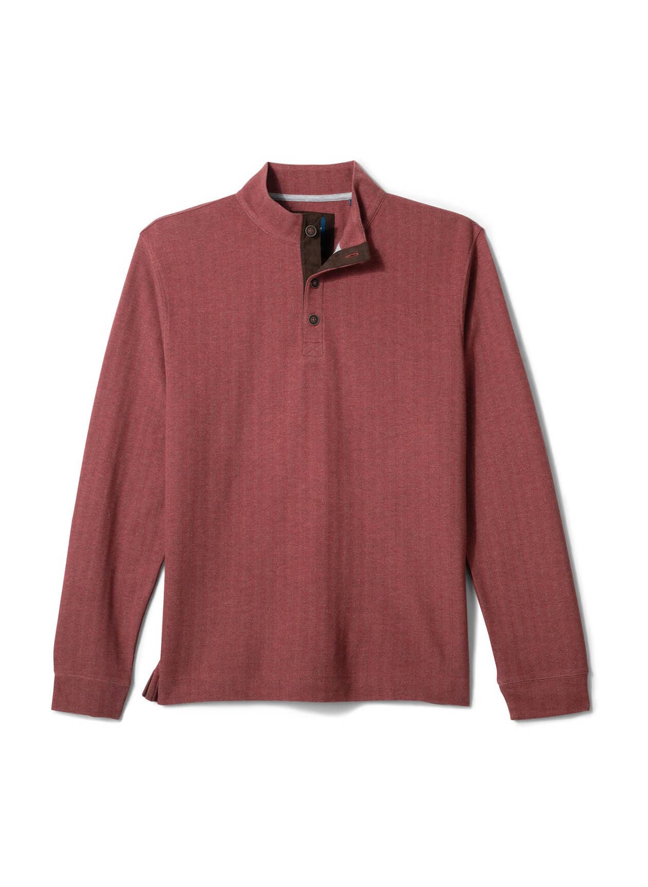 Johnnie-O Men's Cotton Blend Henley - Red LG