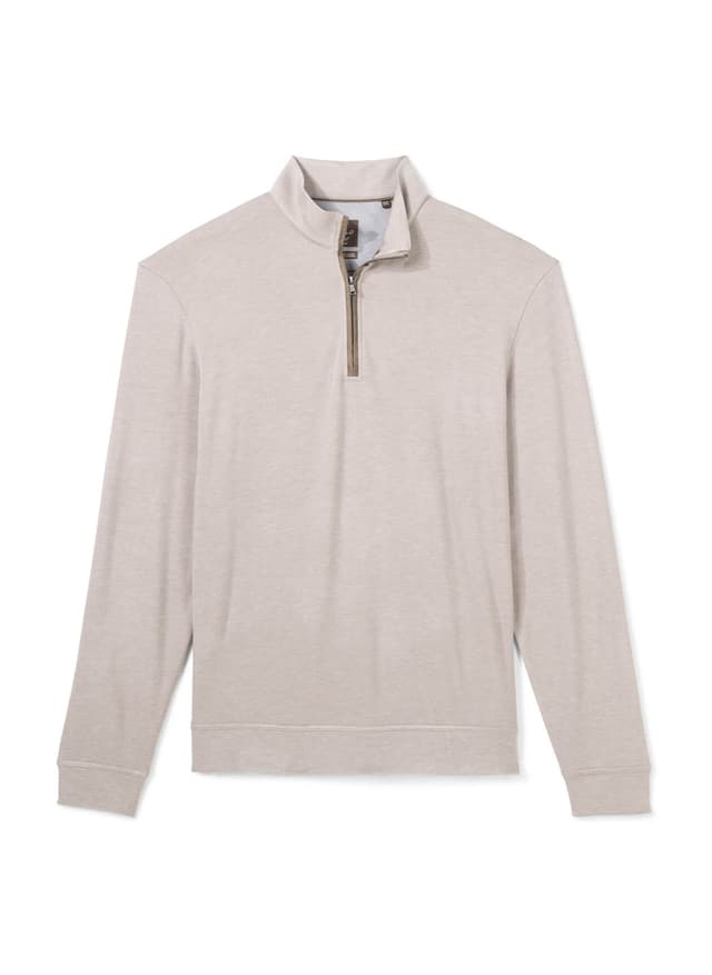 Johnnie-O Men's Tahoe Quarter-Zip - Brown LG