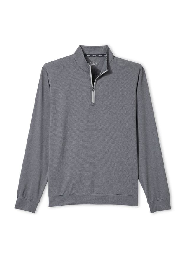 Johnnie-O Men's Bixler Quarter-Zip - Black LG