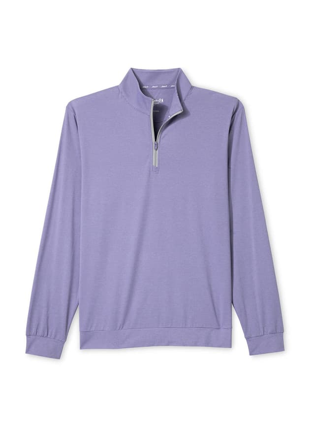 Johnnie-O Men's Bixler Quarter-Zip - Purple LG