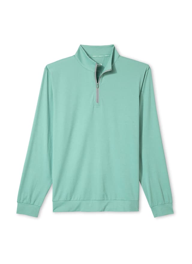 Johnnie-O Men's Bixler Quarter-Zip - Green LG