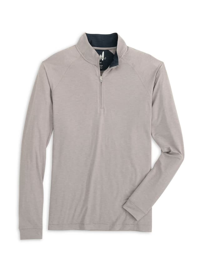 Johnnie-O Men's Freeborne Quarter-Zip - Light Grey 3XL