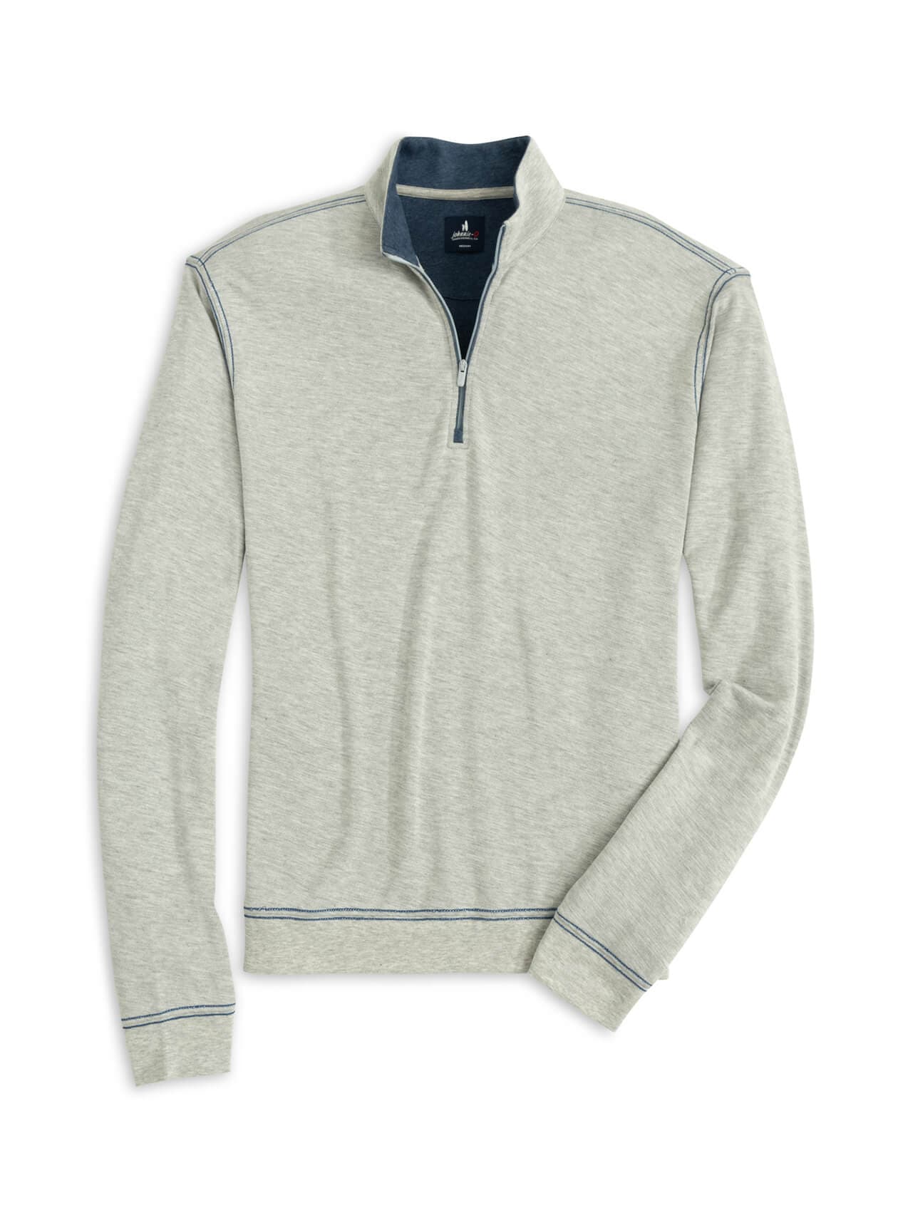 Johnnie-O Men's Hanks Quarter-Zip - Light Gray (LGRY) 3XL