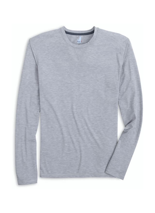 Johnnie-O Men's Course Long Sleeve T-Shirt - Light Grey LG