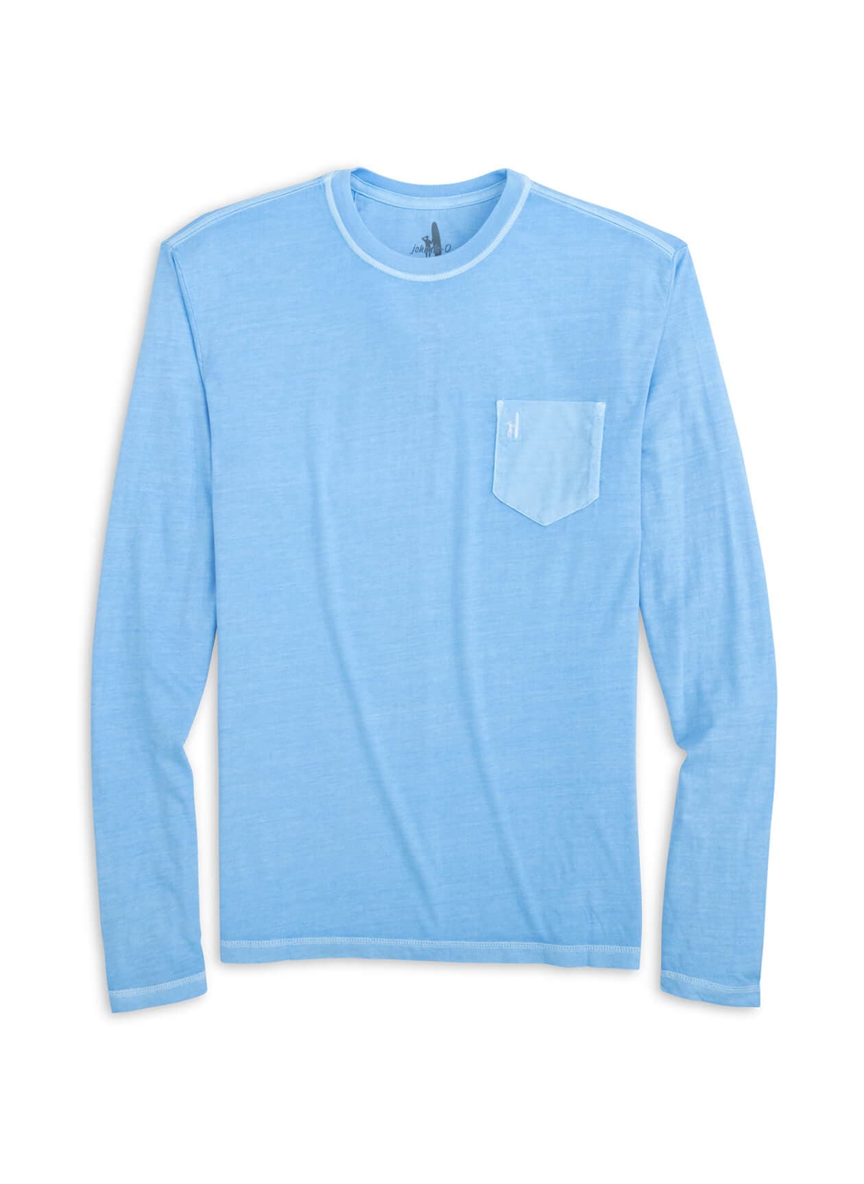 Johnnie-O Men's Brennan 2.0 Long-Sleeve T-Shirt - Cyan LG