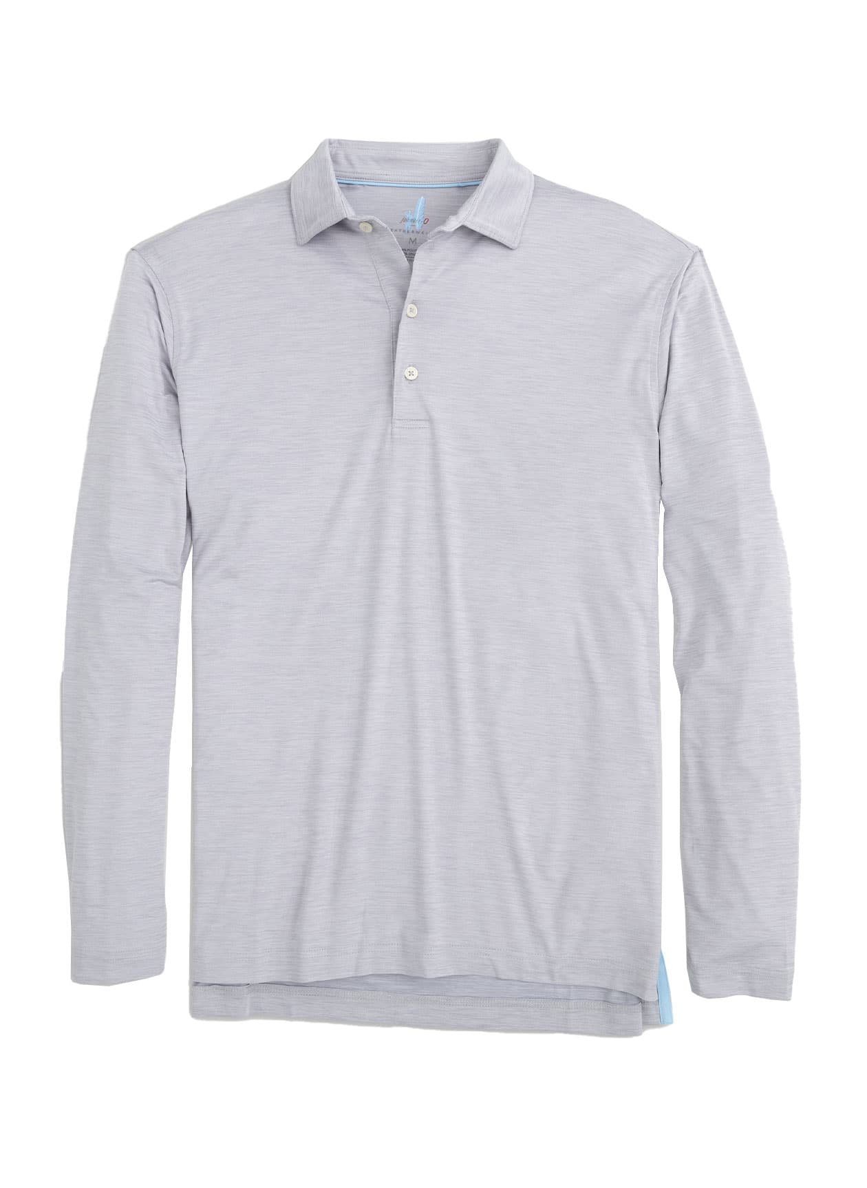 Johnnie-O Men's Swing Featherweight Long-Sleeve Polo - Light Gray (LGRY) 3XL