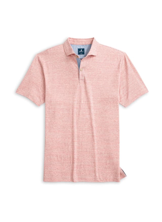 Johnnie-O Men's Thatcher Polo - Orange LG