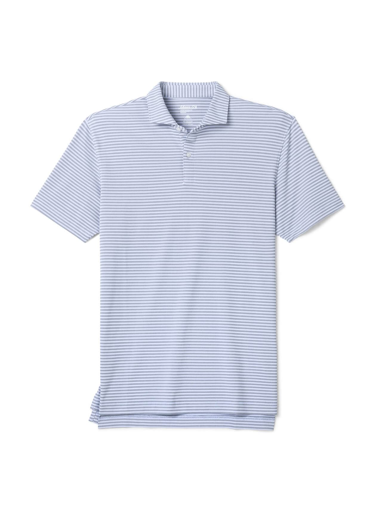 Johnnie-O Men's Cruz Stripe Polo - Navy Viola LG