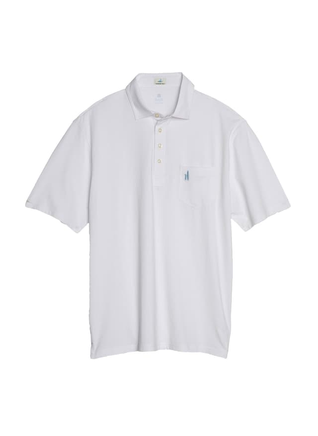 Johnnie-O Men's Original 4-Button Polo - White 3XL