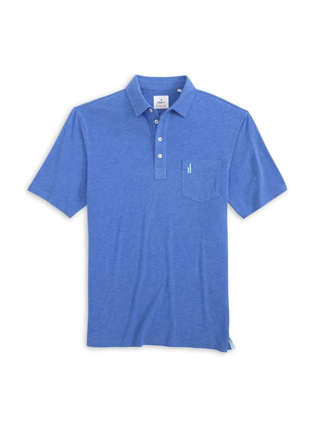 Johnnie-O Men's Heathered Original 2.0 Polo - DEEP OCEAN 3XL