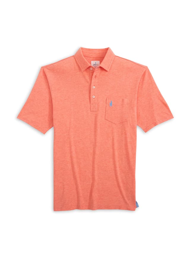Johnnie-O Men's Heathered Original 2.0 Polo - Orange 3XL