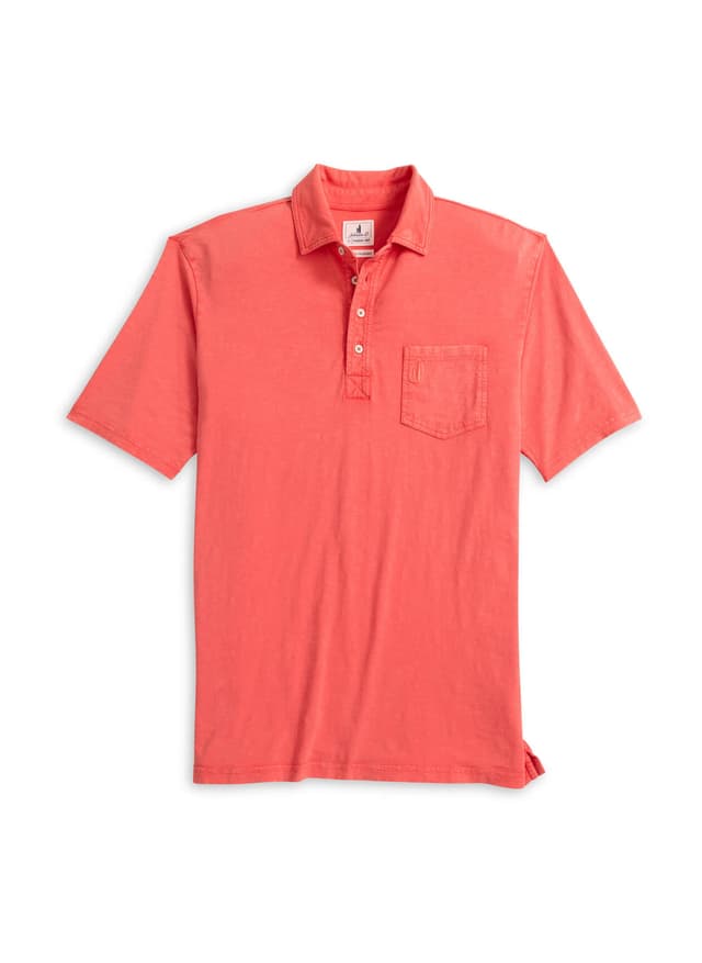 Johnnie-O Men's Coastal Wash Original Polo - Cranberry (CRBR) 3XL