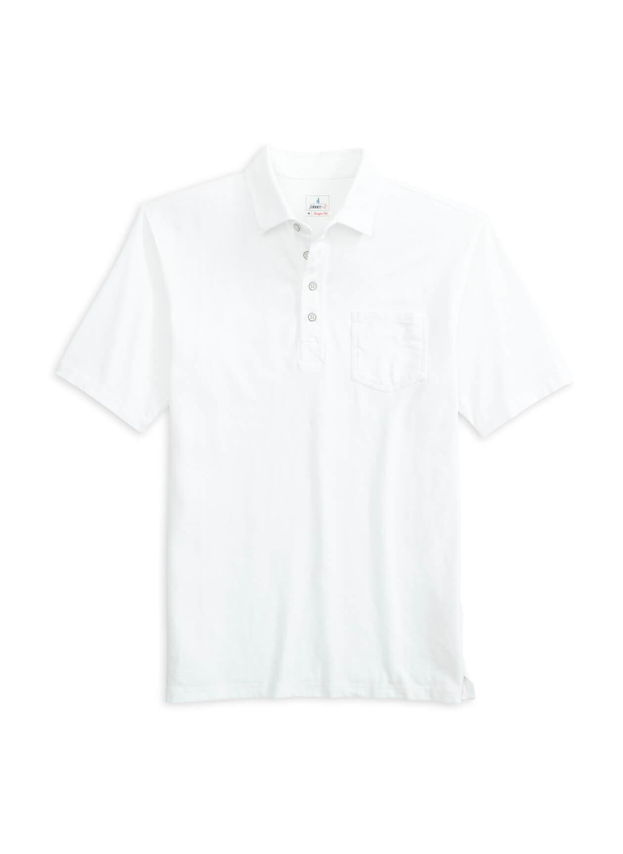 Johnnie-O Men's Coastal Wash Original Polo - White 3XL