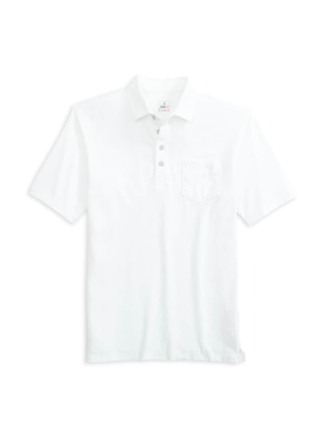 Johnnie-O Men's Coastal Wash Original Polo - White 3XL