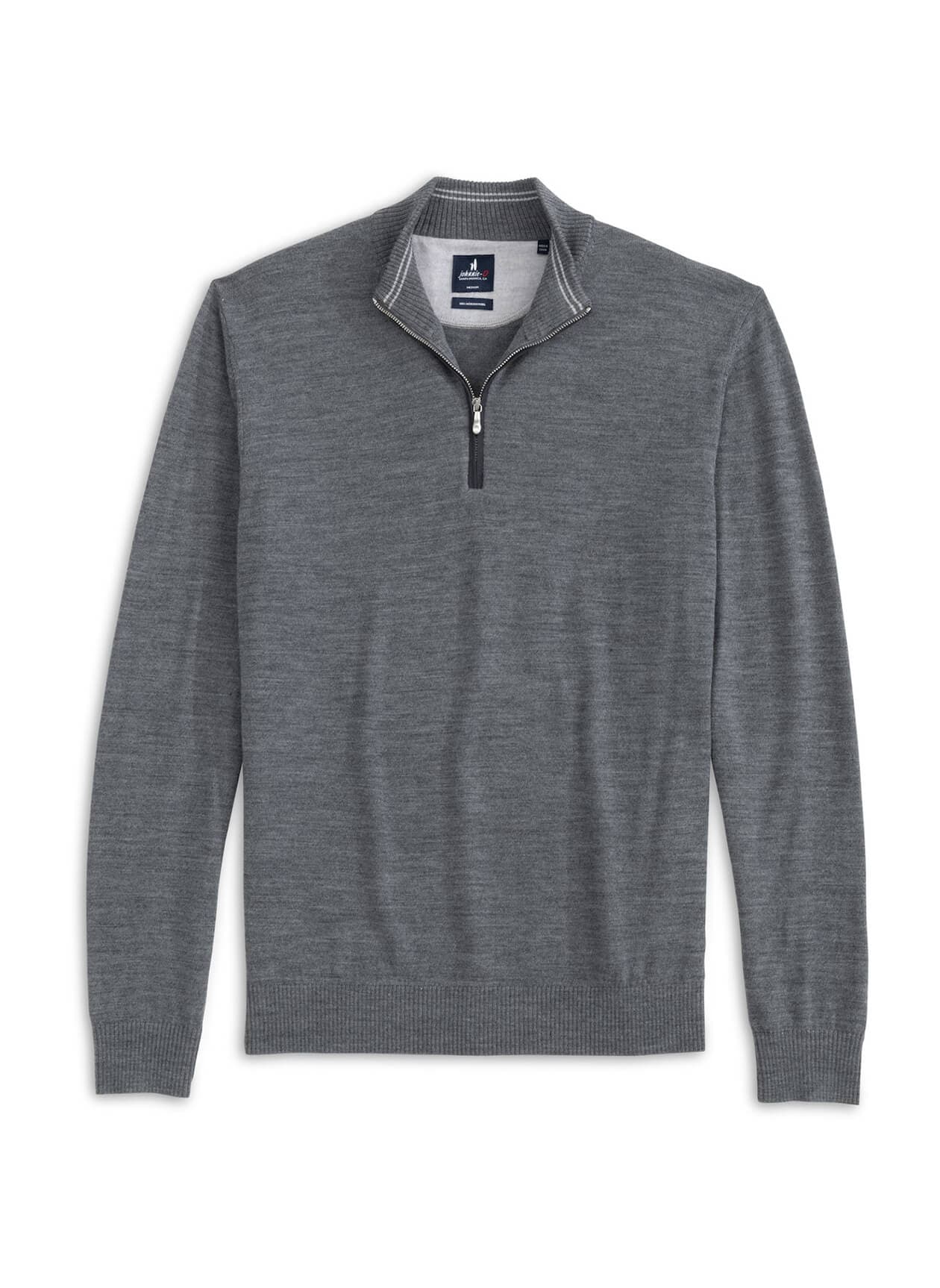 Johnnie-O Men's Raynor Quarter-Zip - Charcoal (CHAR) LG
