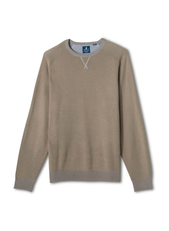 Johnnie-O Men's Plaited Crew - Hearth LG