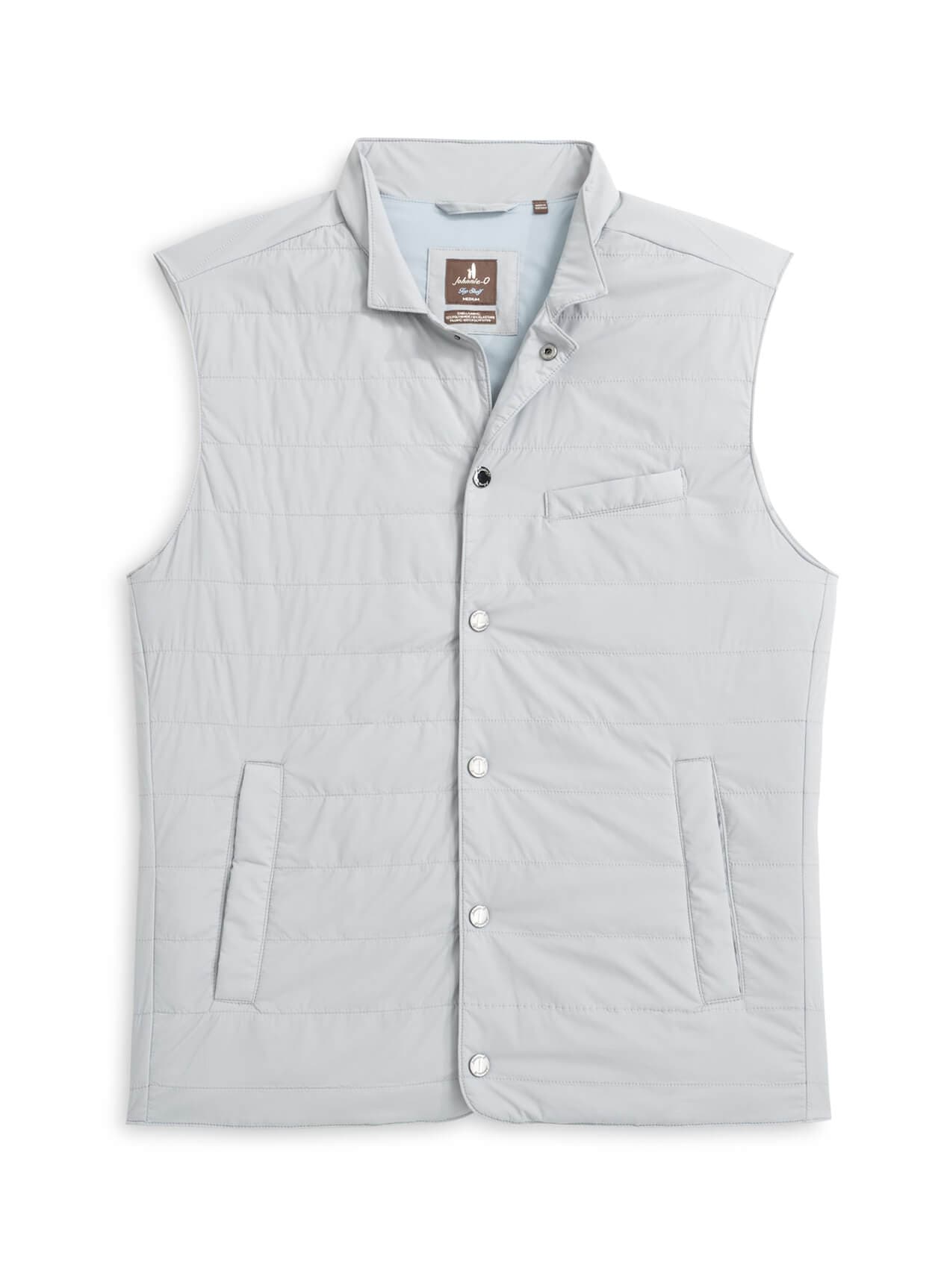 Johnnie-O Men's Bauer Vest - Gray (GRAY) LG