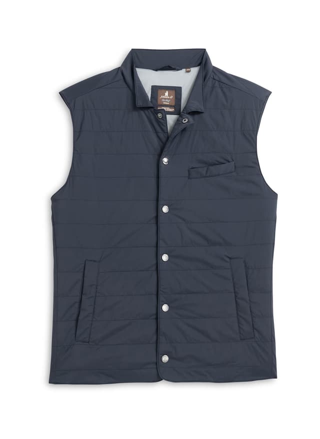 Johnnie-O Men's Bauer Vest - Navy LG