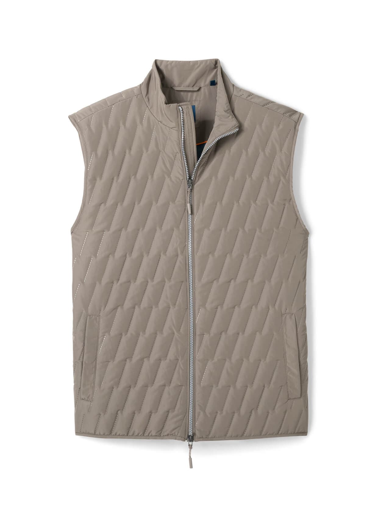 Johnnie-O Men's Belfry Vest - Khaki (KHKI) LG