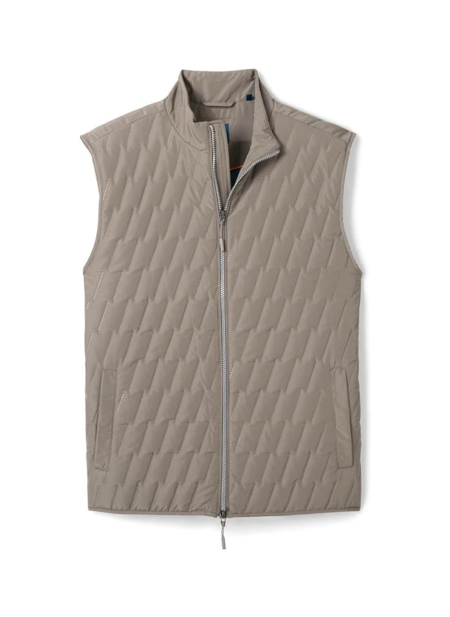 Johnnie-O Men's Belfry Vest - Khaki (KHKI) LG