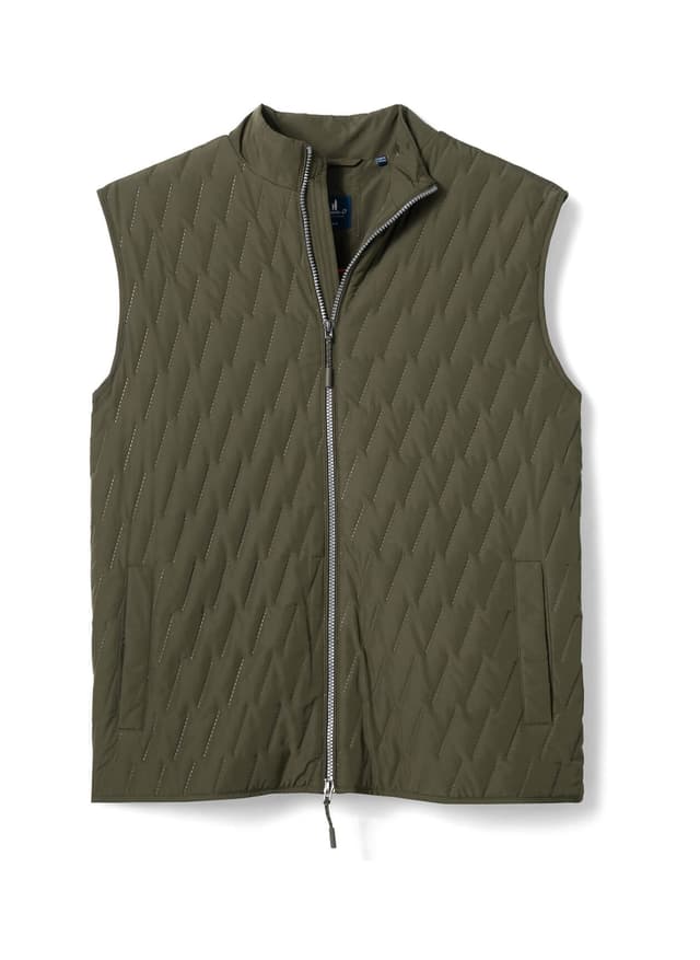 Johnnie-O Men's Belfry Vest - Green LG