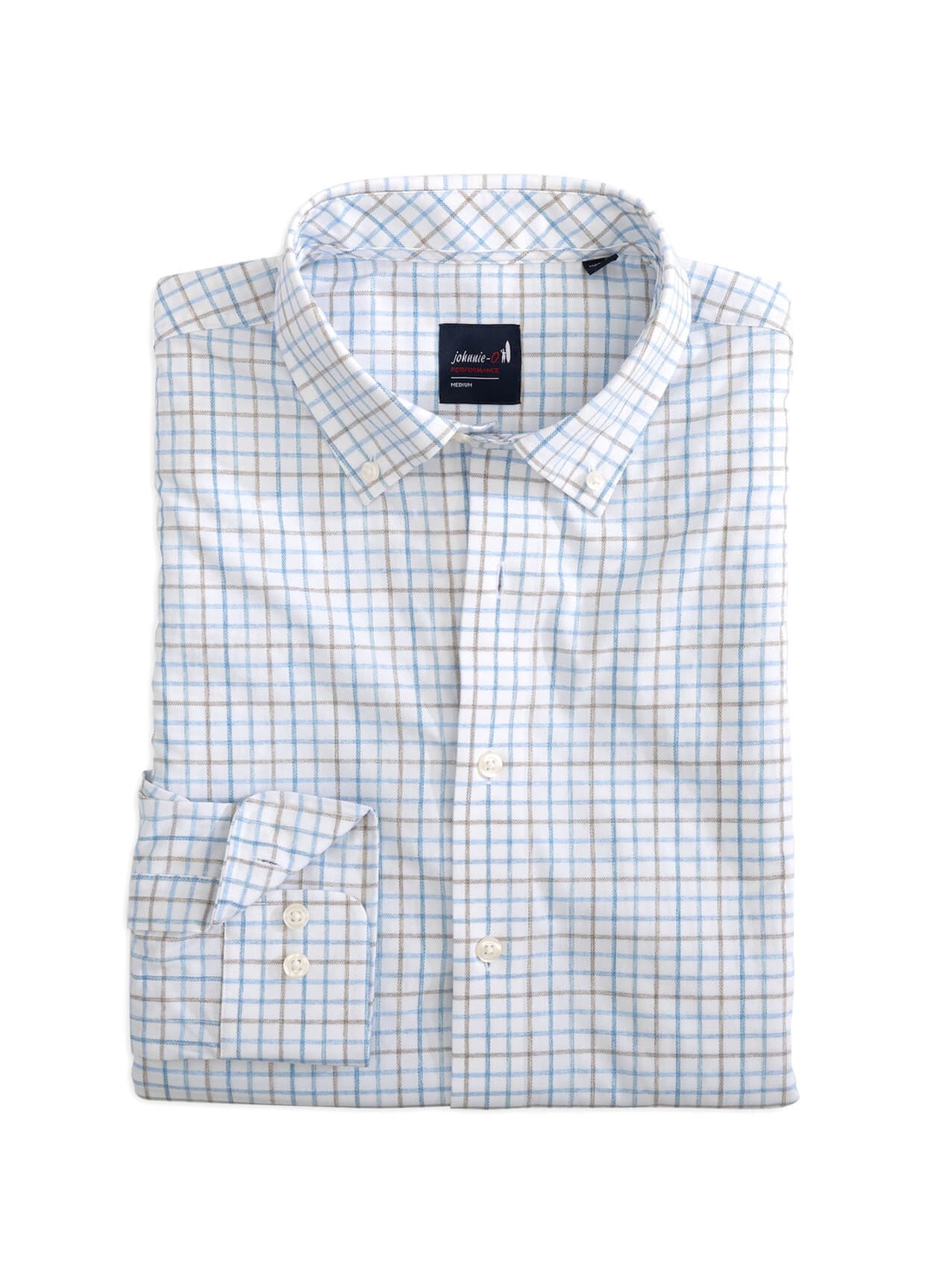 Johnnie-O Men's Paddock Shirt - Cyan LG