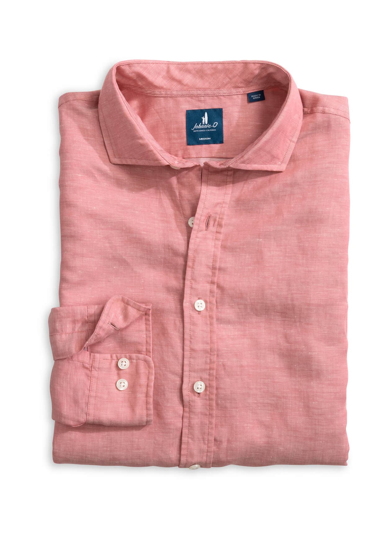 Johnnie-O Men's Mccarthy Shirt - Red LG